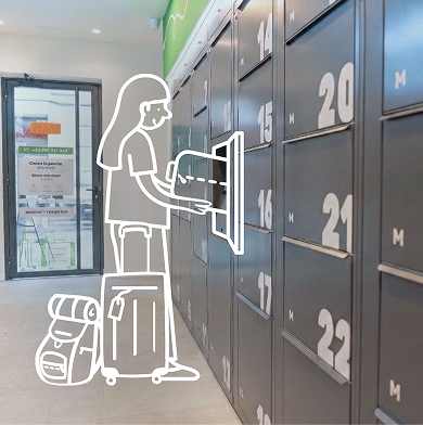 Taquillas de Locker in the City para guardar tu equipaje